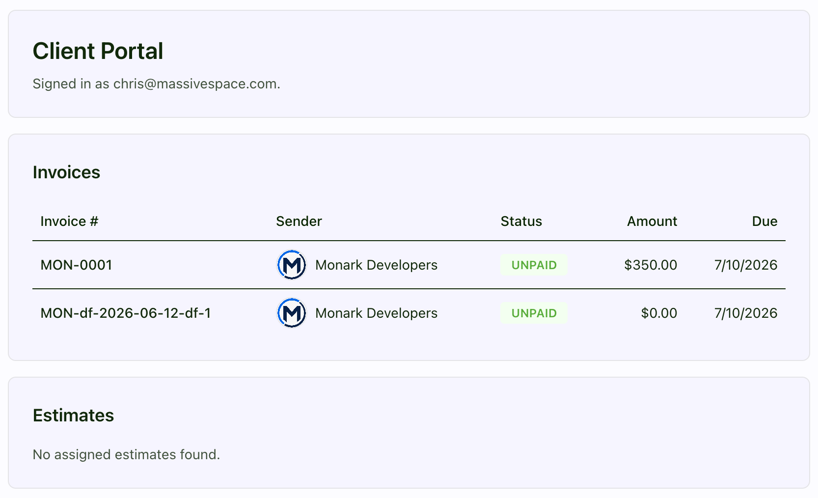 Billable Hub automation settings